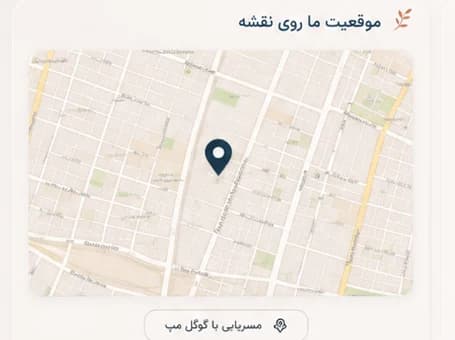 نقشه محل مرکز آوای آرام